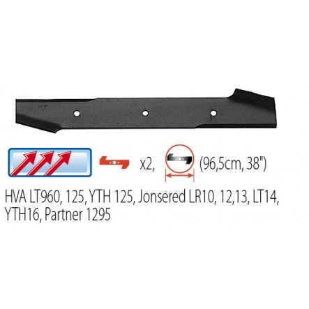 Lame autoportée tracteur tondeuse Husqvarna Multimarques 49cm