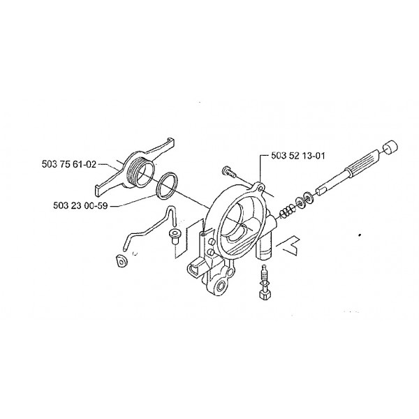 kit vis débit pompe à huile tronconneuse Husqvarna