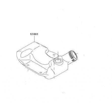 Réservoir débroussailleuse Kawasaki TJ35