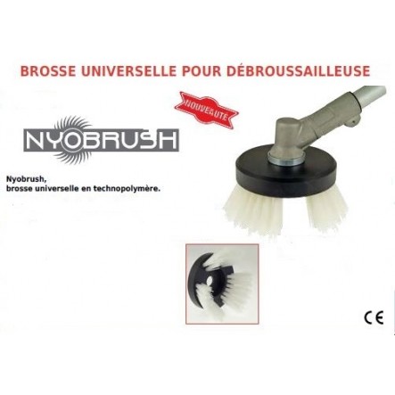 Brosse nylon débroussailleuse désherbage universelle Brosse nylon débroussailleuse désherbage universelle