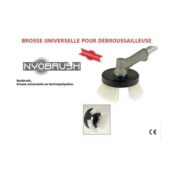 Brosse nylon débroussailleuse désherbage universelle