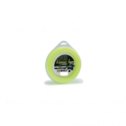 Fil débroussailleuse Jaune carré 3mm 44m