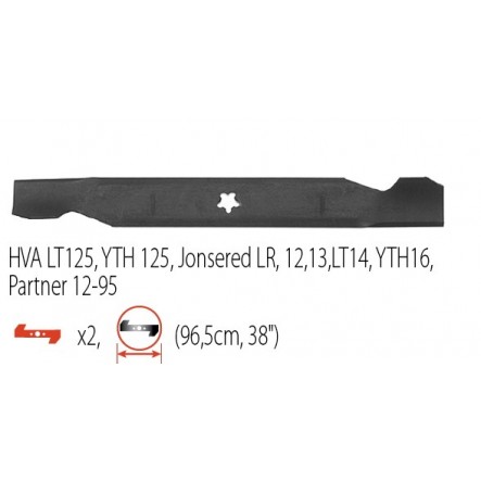 Lame autoportée tracteur tondeuse Husqvarna Multimarques 49cm